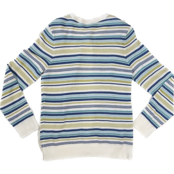 Pendleton | Petite Striped Cotton Blend Sweater | Petite Medium - Picture 2 of 5